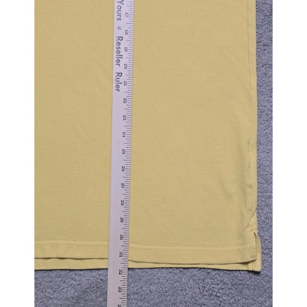 Vintage Y2K Ecko Unlimited Polo Mens XL Butter Yellow Big Rhino Embroidered Logo - Picture 15 of 16